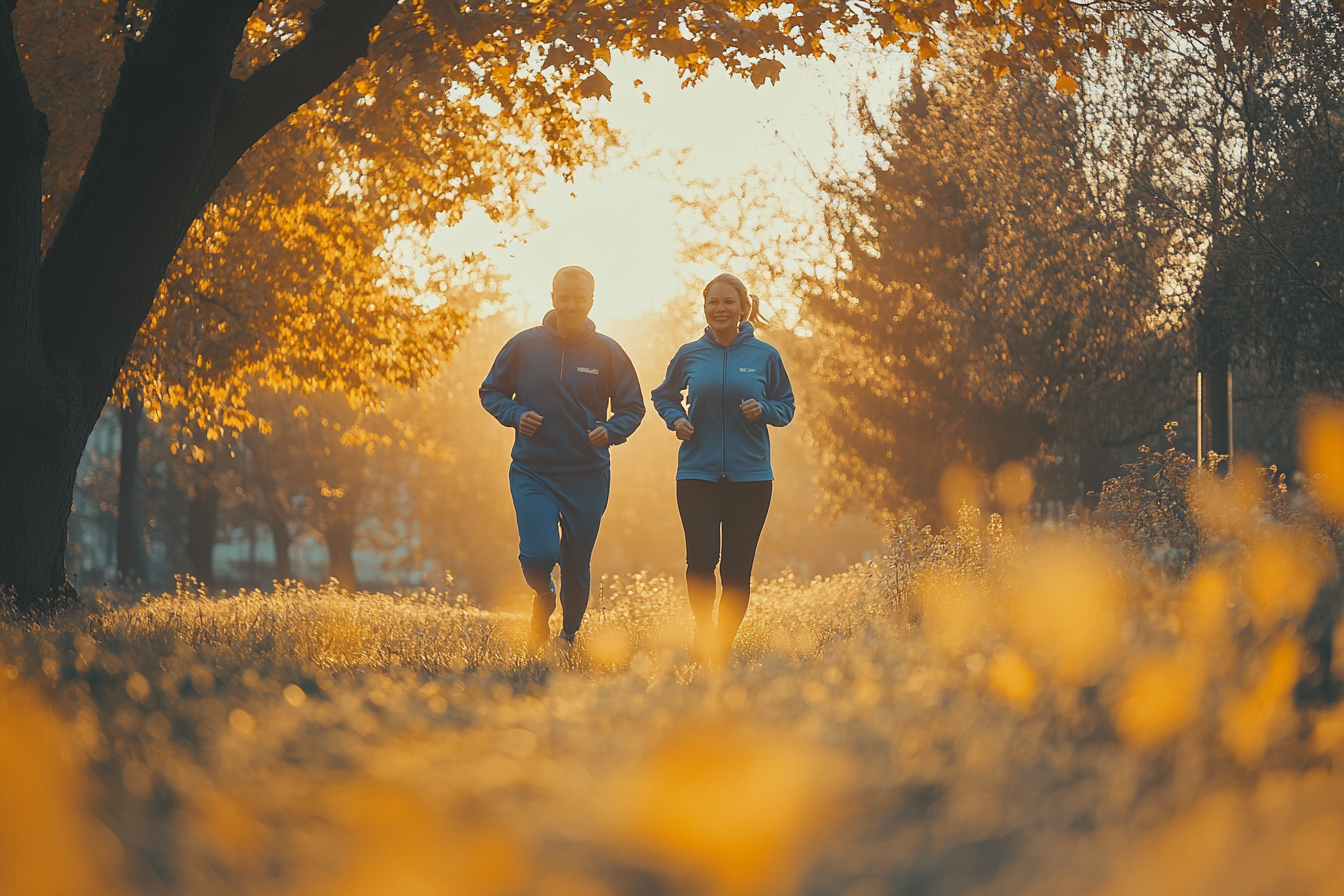 Активні люди старшого віку на природі